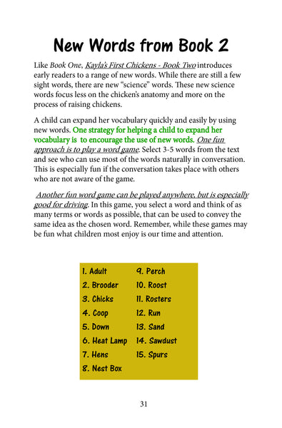 Kayla's First Chickens: Book Two